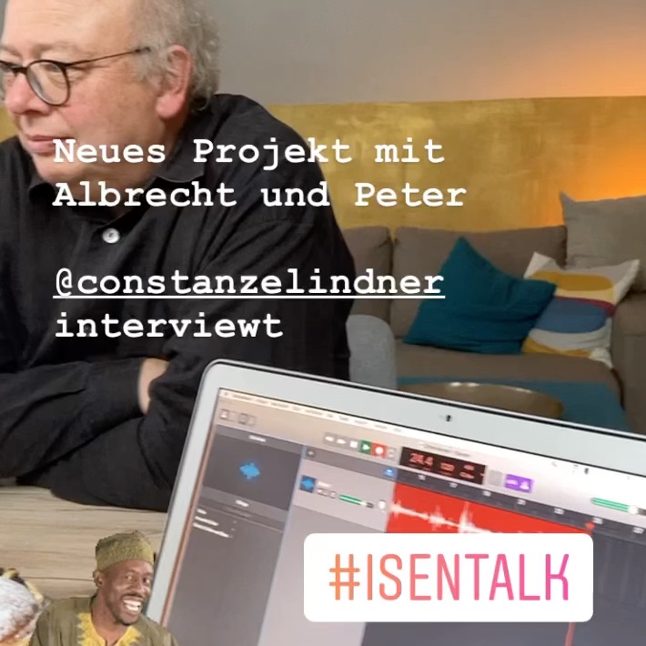Grad beim Aufnehmen des Interviews mit Albrecht